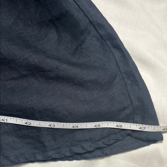 CP Shades linen navy blue Sleeveless Scoop Neck Midi Dress size Small - Picture 7 of 12